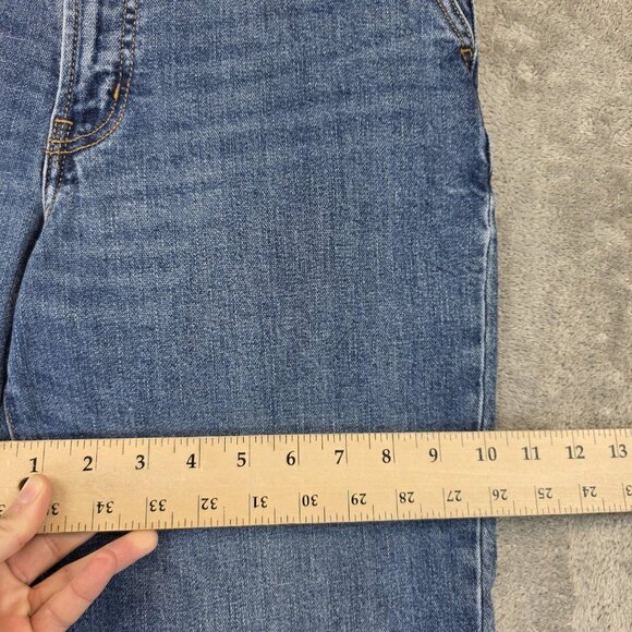 Old Navy Workwear Jeans Womens 4 Blue Curvy Sky-Hi Straight High Rise Utility - Picture 6 of 14